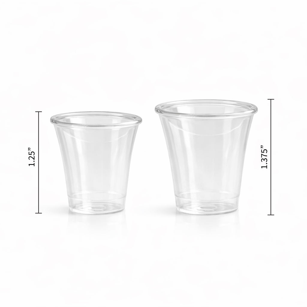 Sample Cups – Clear - Full Size – 1 3/8″ – 500Ct