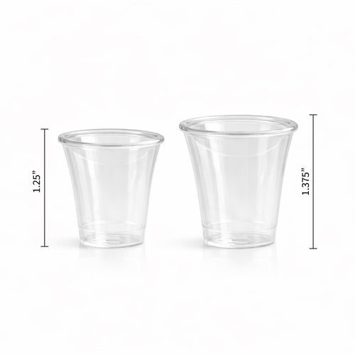 Sample Cups - Clear - Small 1 1/4″ - Master Case - 6000 Count