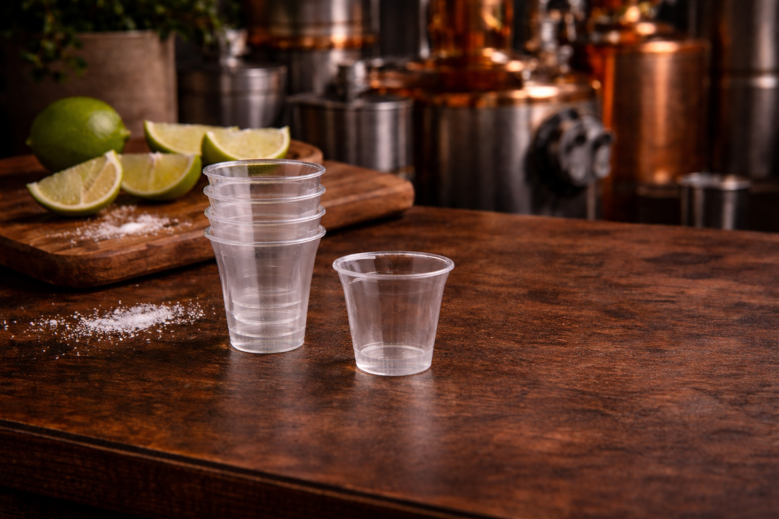 Sample Cups - Clear - Full Size - 1 3/8" - Master Case - 6000 Count