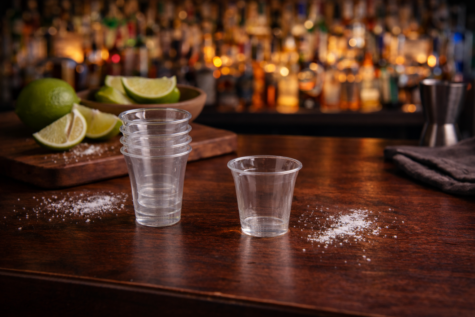 Sample Cups – Recyclable Clear - Full Size – 1 3/8″ – 1000Ct