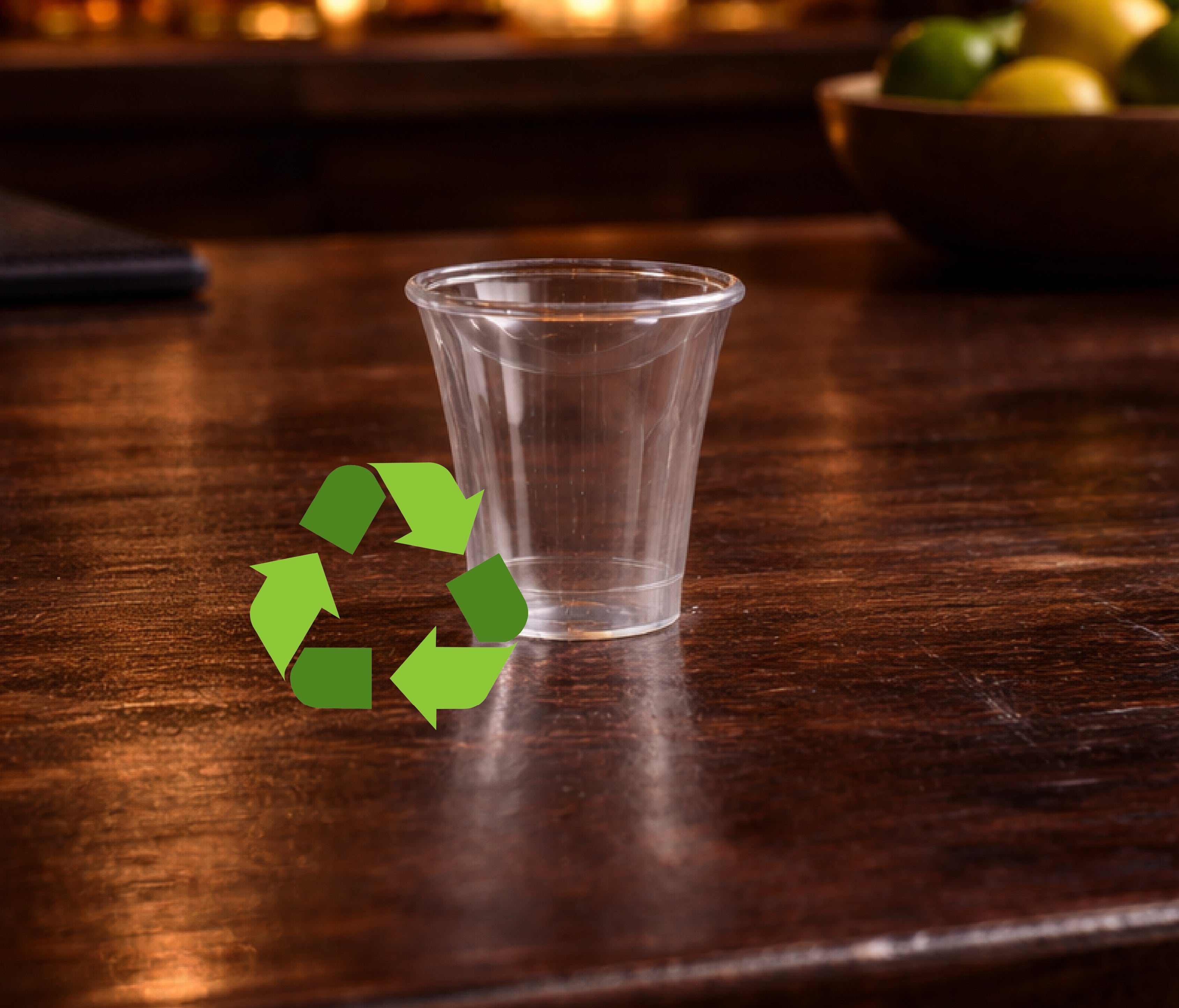Sample Cups – Recyclable Clear - Full Size – 1 3/8″ – 1000Ct