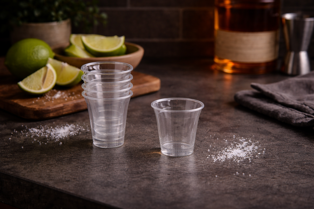 Sample Cups - Clear - Full Size - 1 3/8" - Master Case - 6000 Count